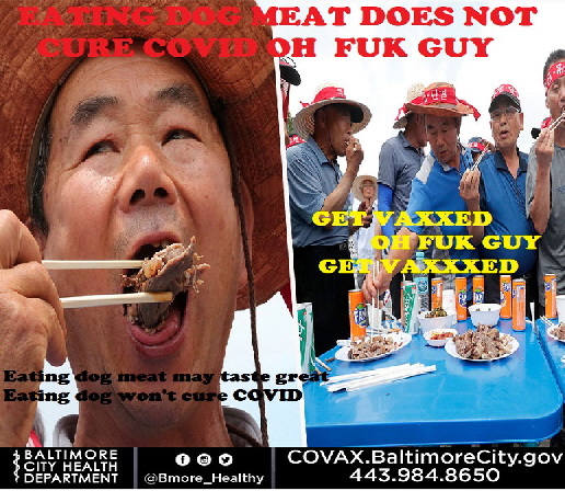 Baltimore City Vax Poster Response-Oh Fuk Guy